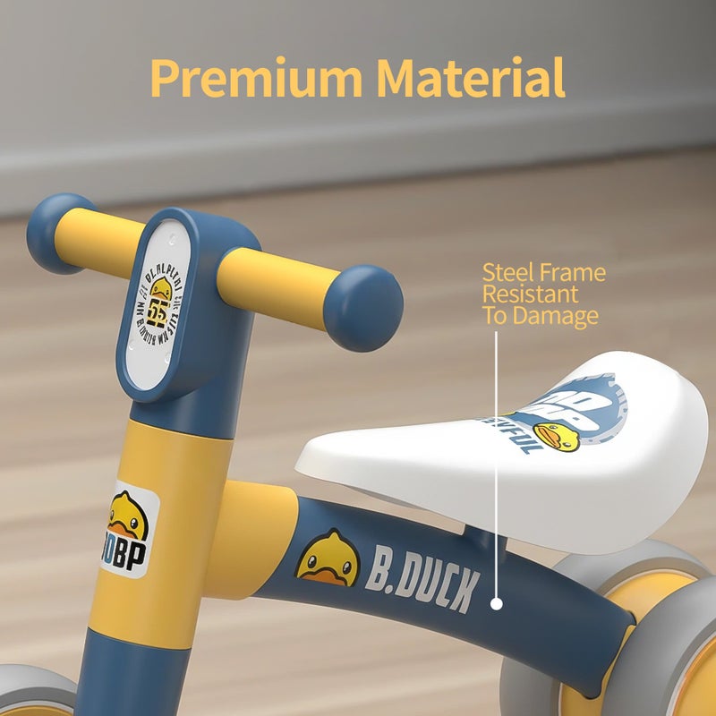 B.Duck - Toddler Balance Bike, Anti-slip Handle & Wheels, Indoor/Outdoor Ride, Blue, 1.5- 3 Y - Image 5